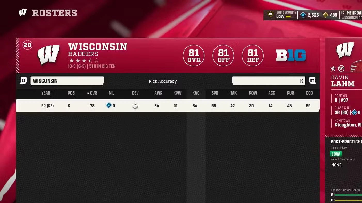 All Stats in College Football 27, Explained