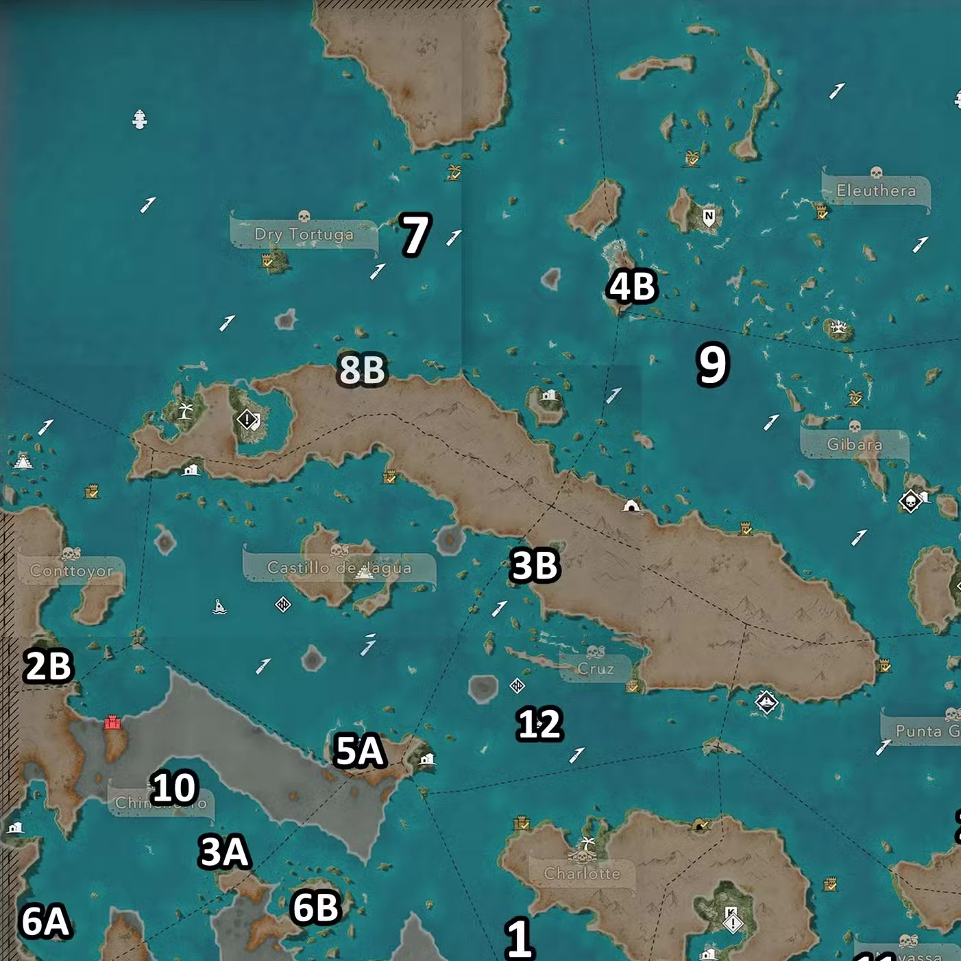 All ultimate ship plan locations in Assassin's Creed Black Flag Resynced