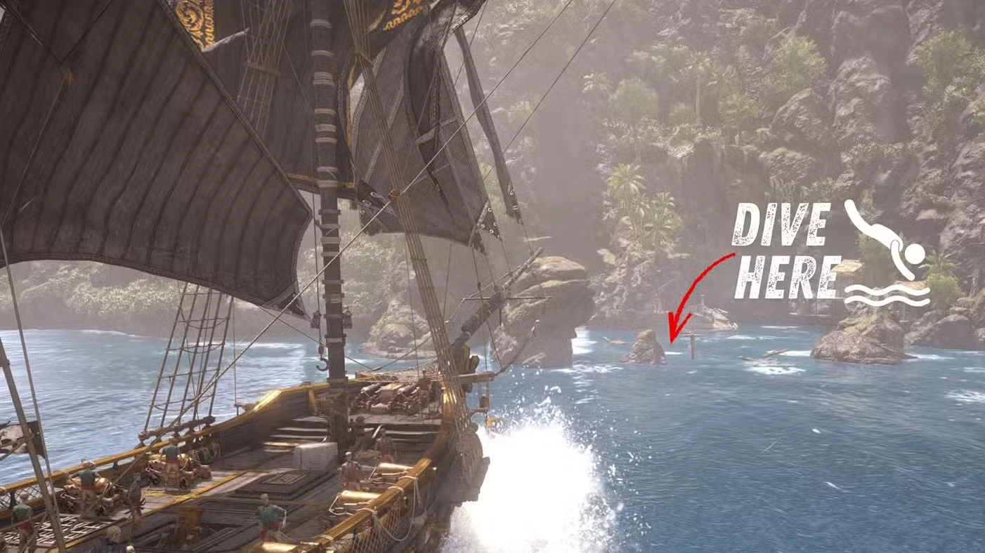 Local da armadura Crimson Cloak em Assassin’s Creed Black Flag Resynced
