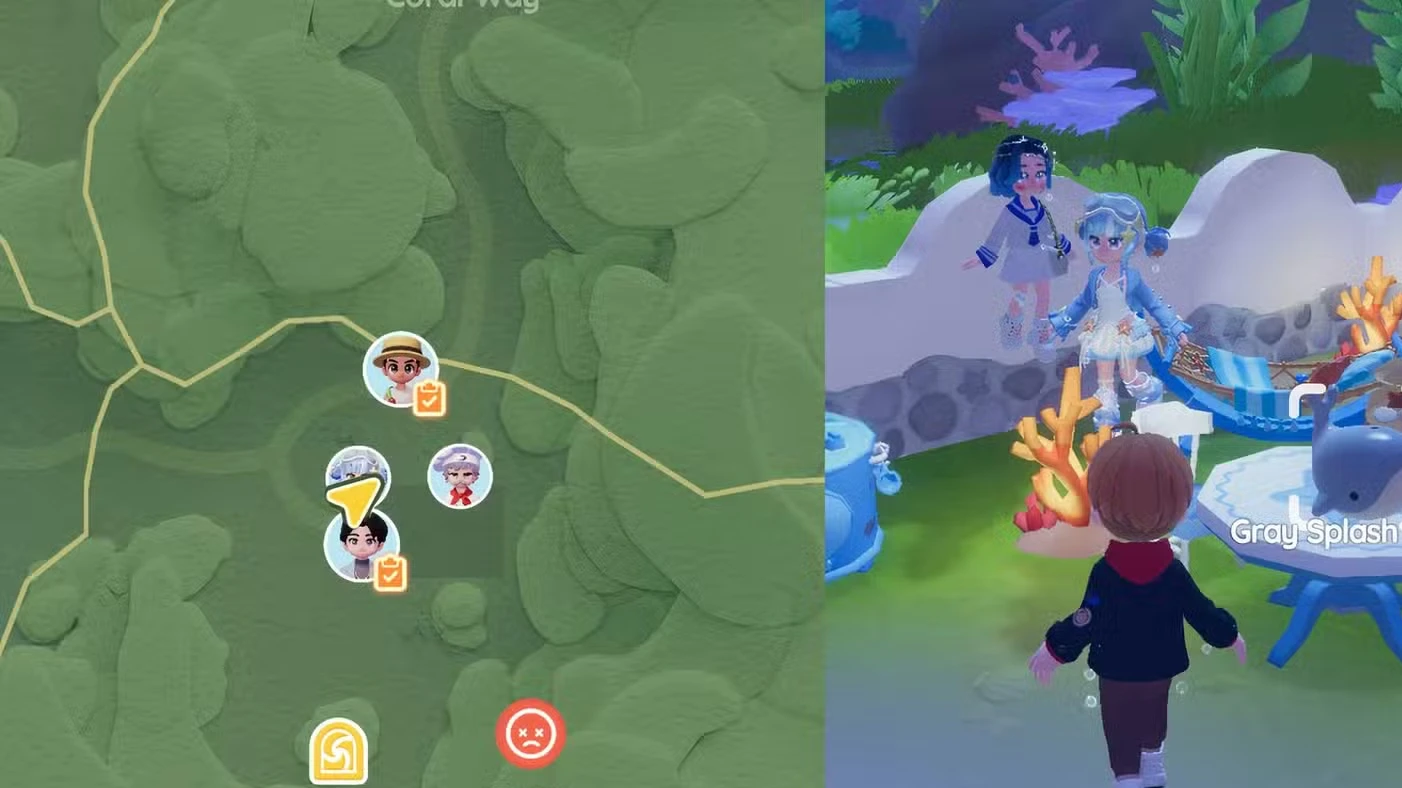 Onde encontrar a Baleia Splash de hoje em Heartopia