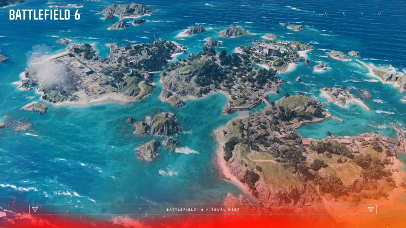 Equipe de Battlefield 6 detalha mapa Tsuru Reef e modo naval da Temporada 4