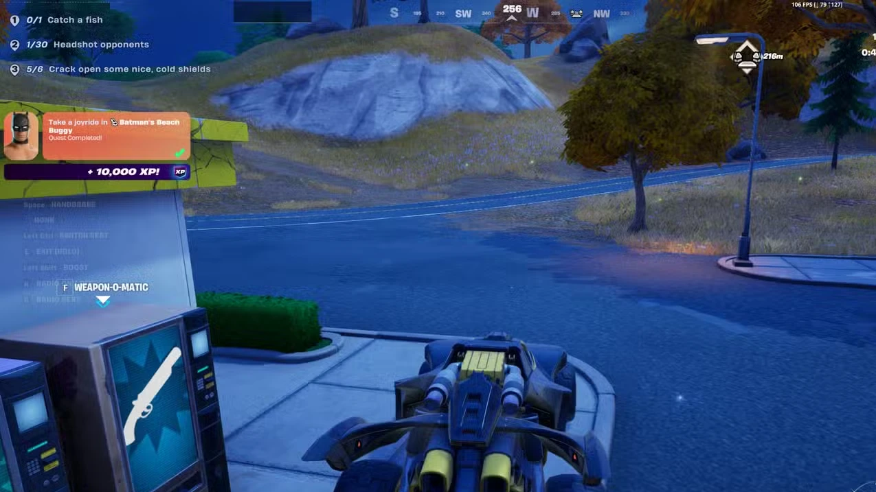 Onde encontrar e usar o Beach Buggy do Batman em Fortnite