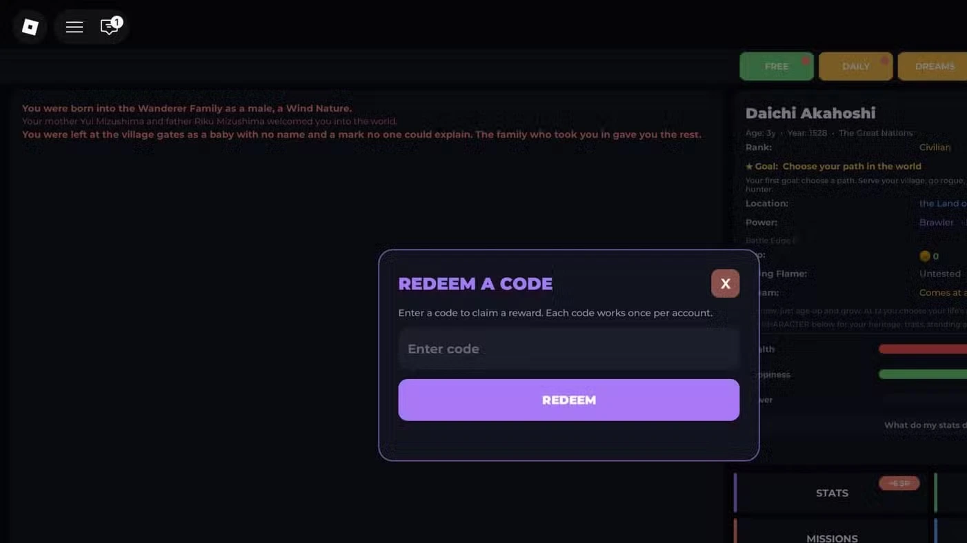 BitShinobi Codes