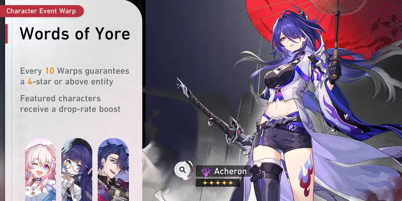Calendário de banners de Honkai: Star Rail