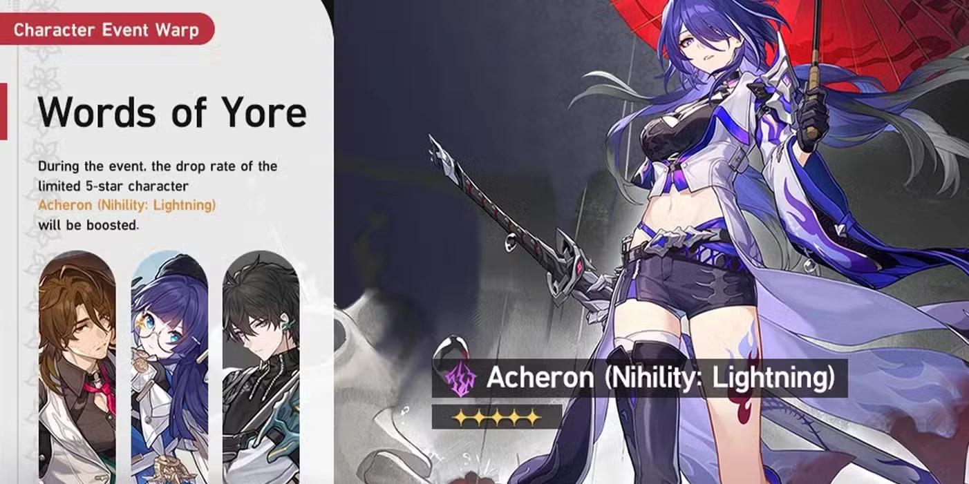 Calendário de banners de Honkai: Star Rail