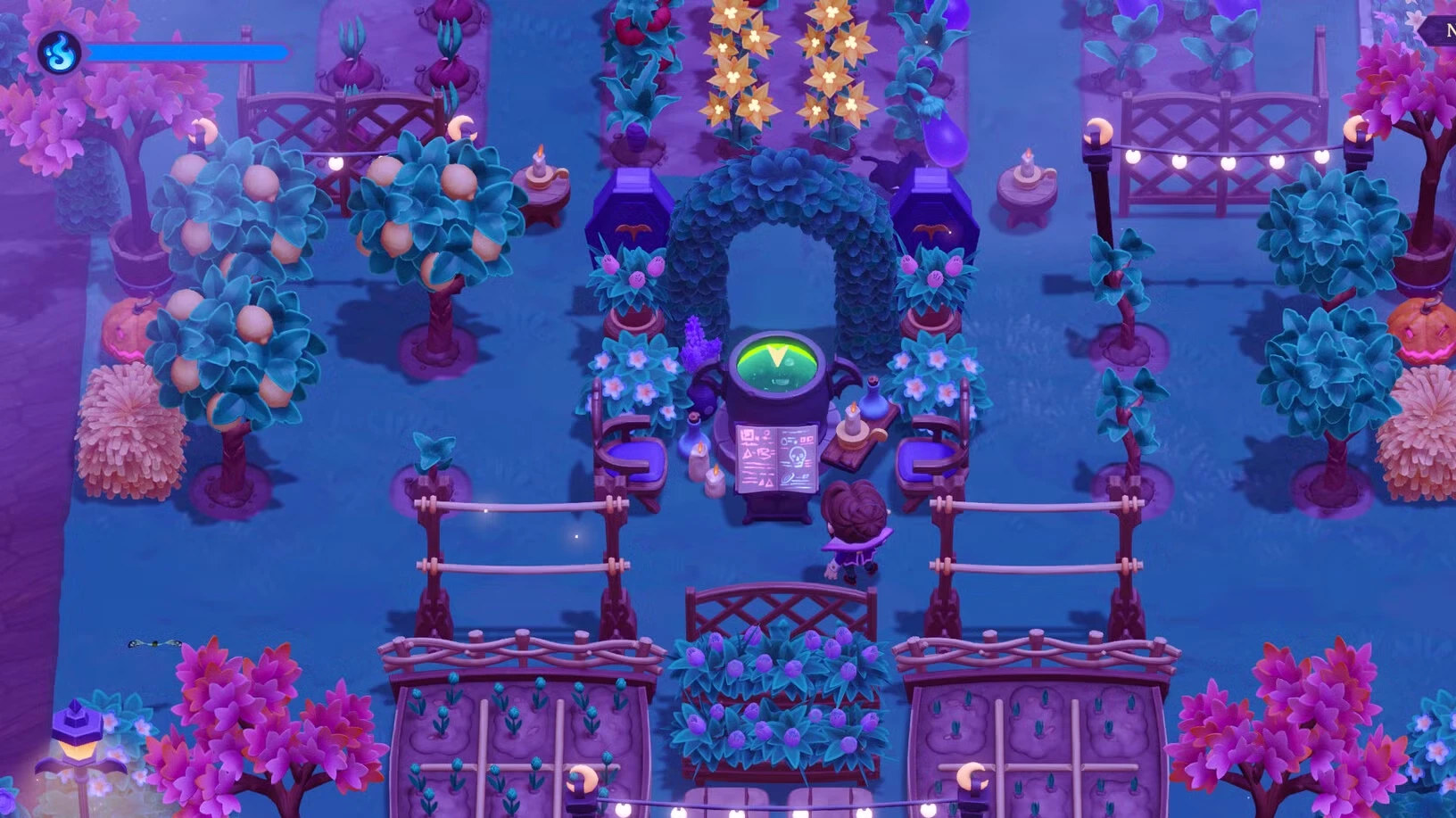 Como colher plantas Drikker em Moonlight Peaks