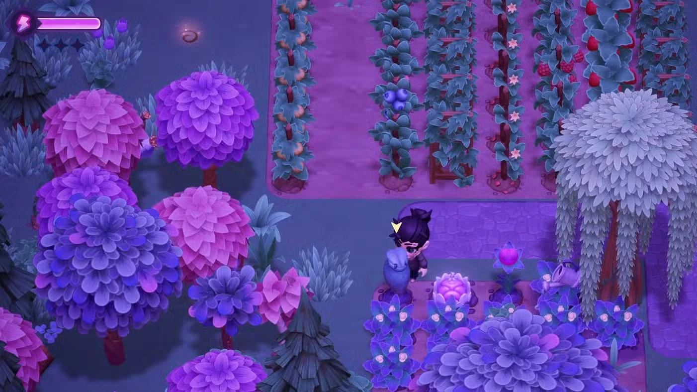 Como colher plantas Drikker em Moonlight Peaks