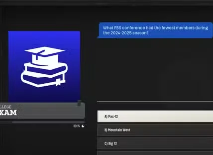 College Football 27 RTG Quiz Cheat Sheet