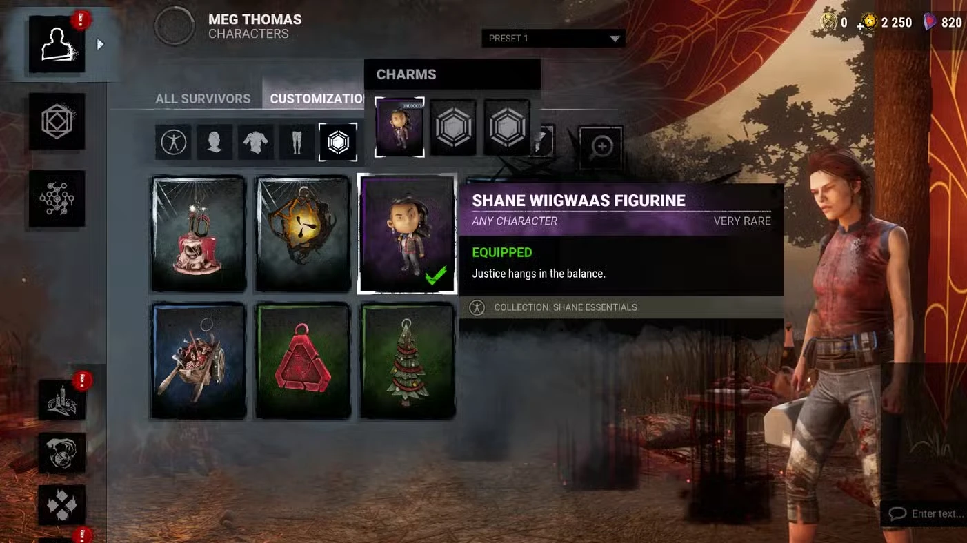 Dead by Daylight: Free Shane Wiigwaas Charm Code Is Missable