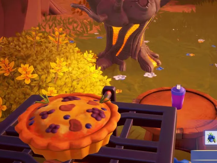 Preparando Foresty Quiche em Disney Dreamlight Valley