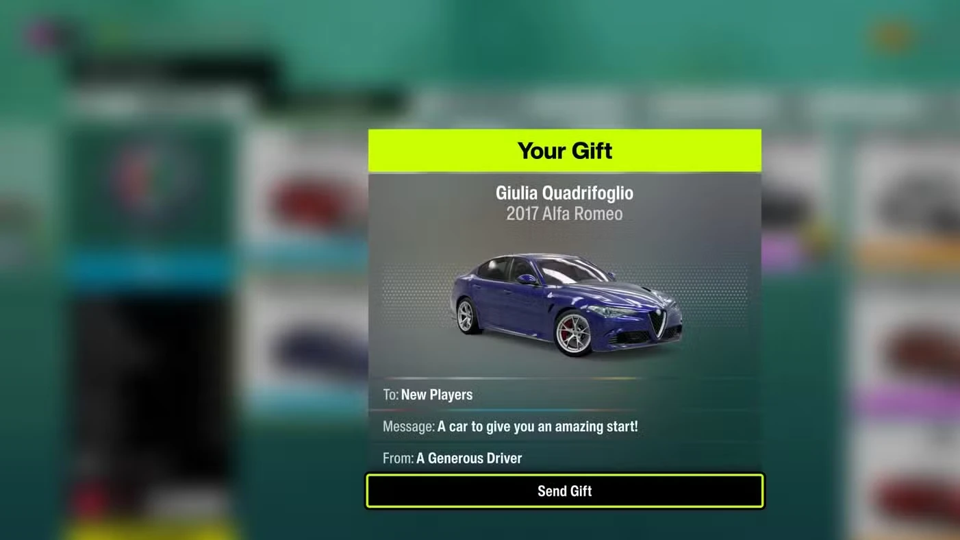 Como usar o gift drop em Forza Horizon 6