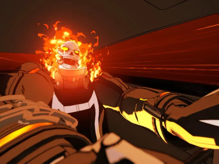 Ghost Rider mostra ataques flamejantes e a Vengeance Gauge em Marvel Tōkon