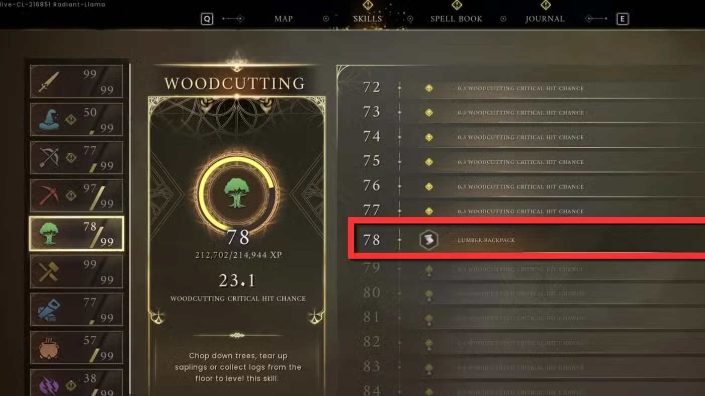 How to Get Lumber Backpack in RuneScape Dragonwilds