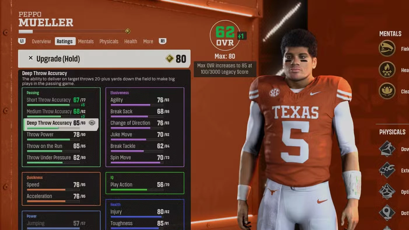 How to Upgrade Your Player & Get Skill Points in College Football 27 RTG