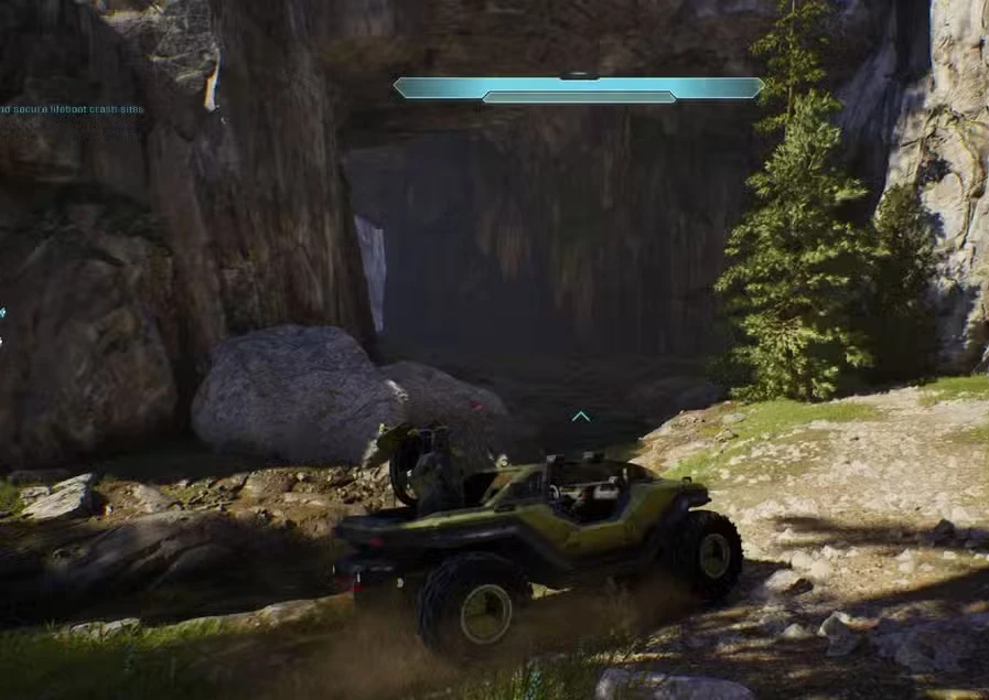 Localização das 3 caveiras e do terminal na missão “Halo” de Halo: Combat Evolved