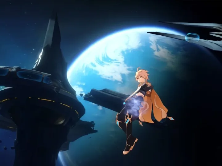 Acessando o espaço em Genshin Impact após a missão lunar