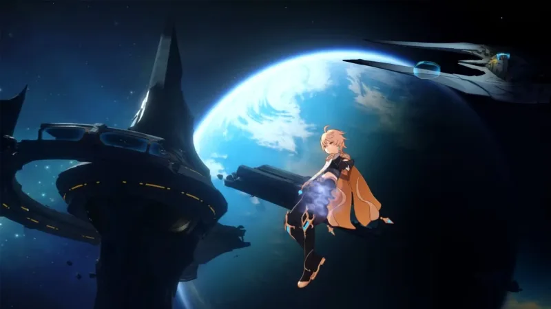 Acessando o espaço em Genshin Impact após a missão lunar