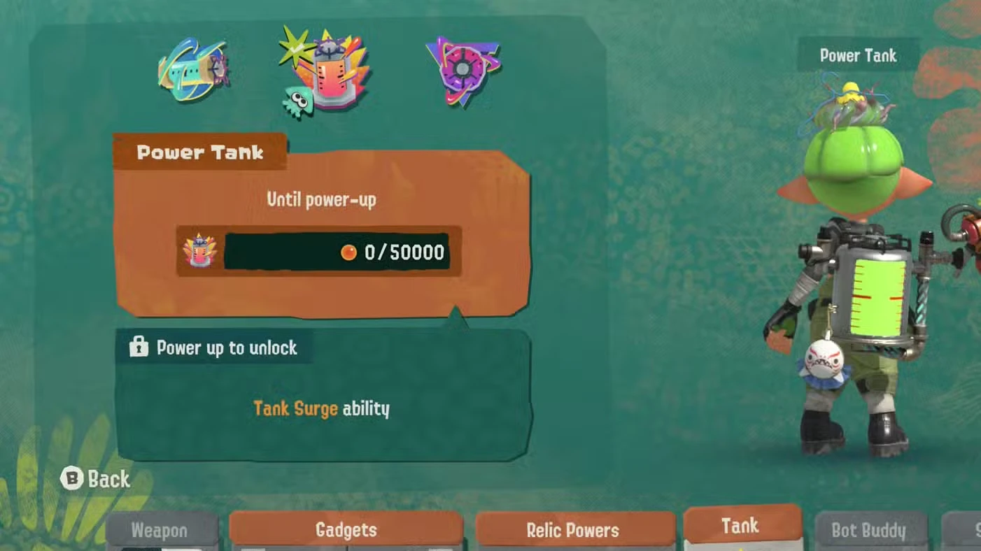 Qual tanque gadget escolher em Splatoon Raiders: por que optar pelo técnico