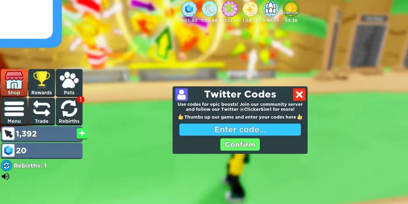 Roblox: Clicker Simulator Codes
