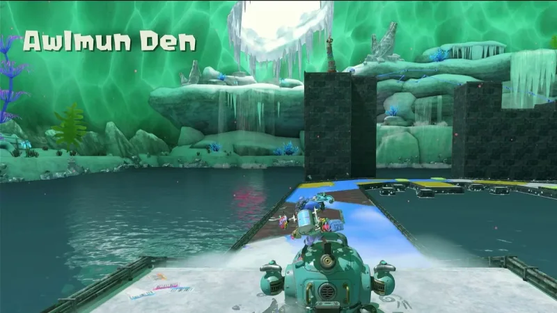 Splatoon Raiders: rota rápida em Awlmun Den