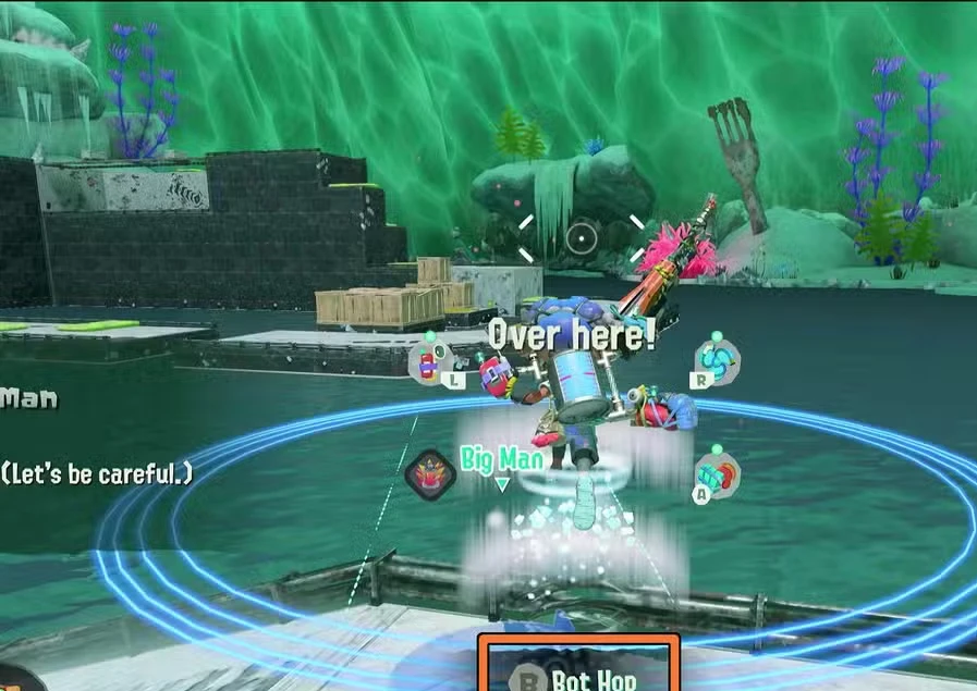 Splatoon Raiders: rota rápida em Awlmun Den