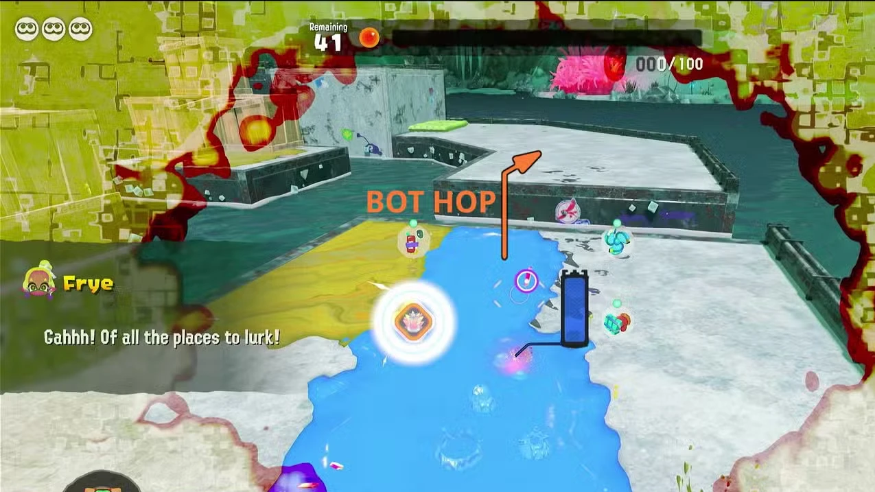 Splatoon Raiders: rota rápida em Awlmun Den