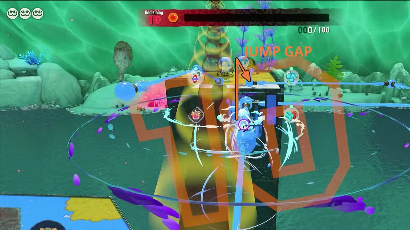 Splatoon Raiders: rota rápida em Awlmun Den