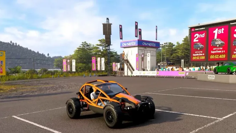Onde estacionar no Evolving World Car Meet em Hokubu (Spring, FH6)