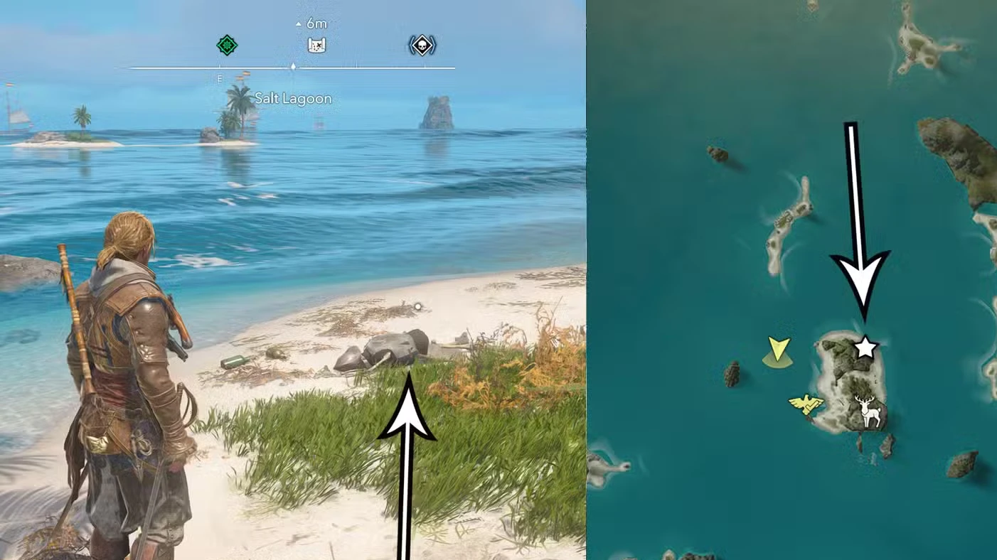 Treasure maps and buried treasure locations in Assassin's Creed Black Flag Resynced