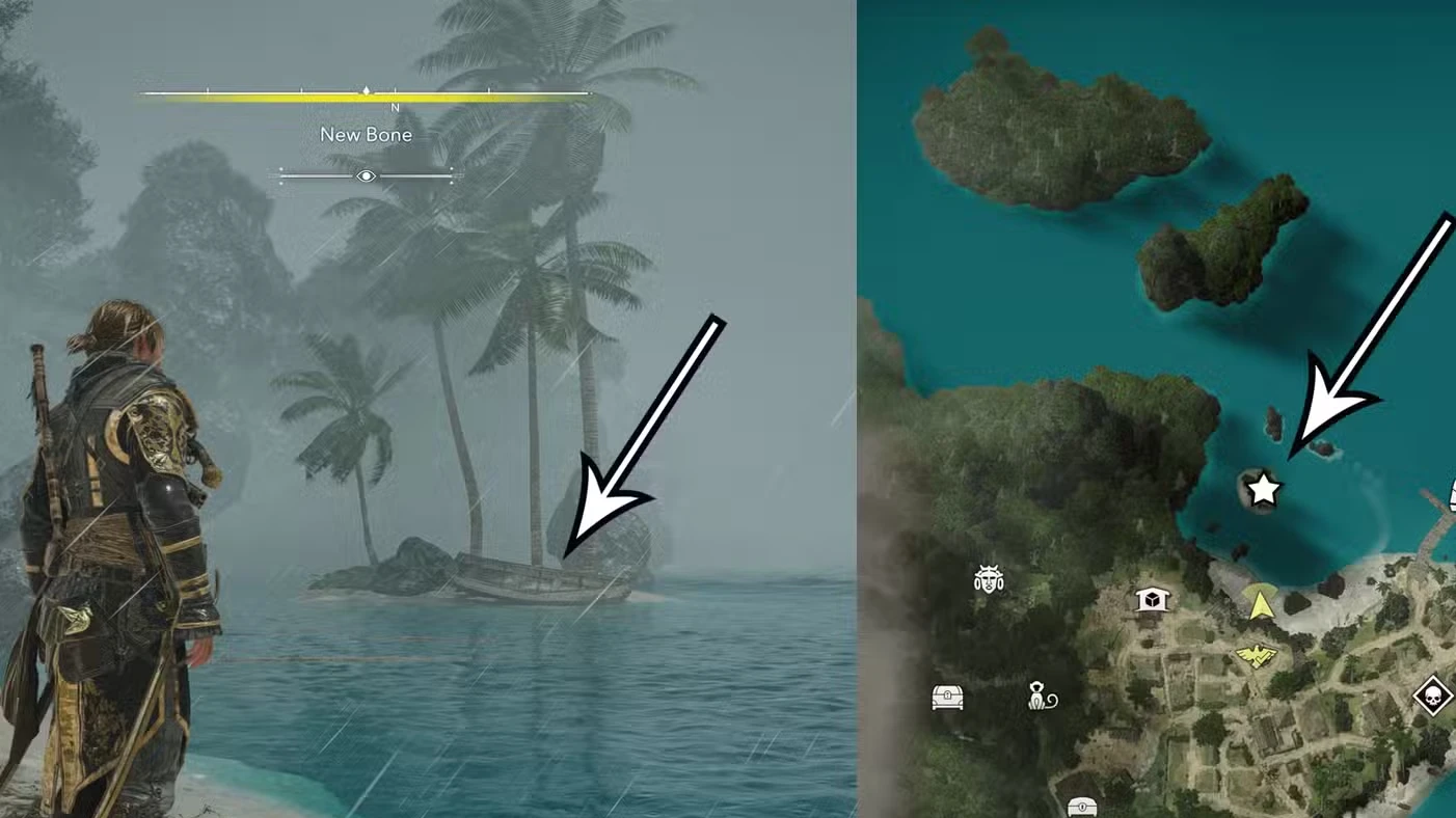 Treasure maps and buried treasure locations in Assassin's Creed Black Flag Resynced