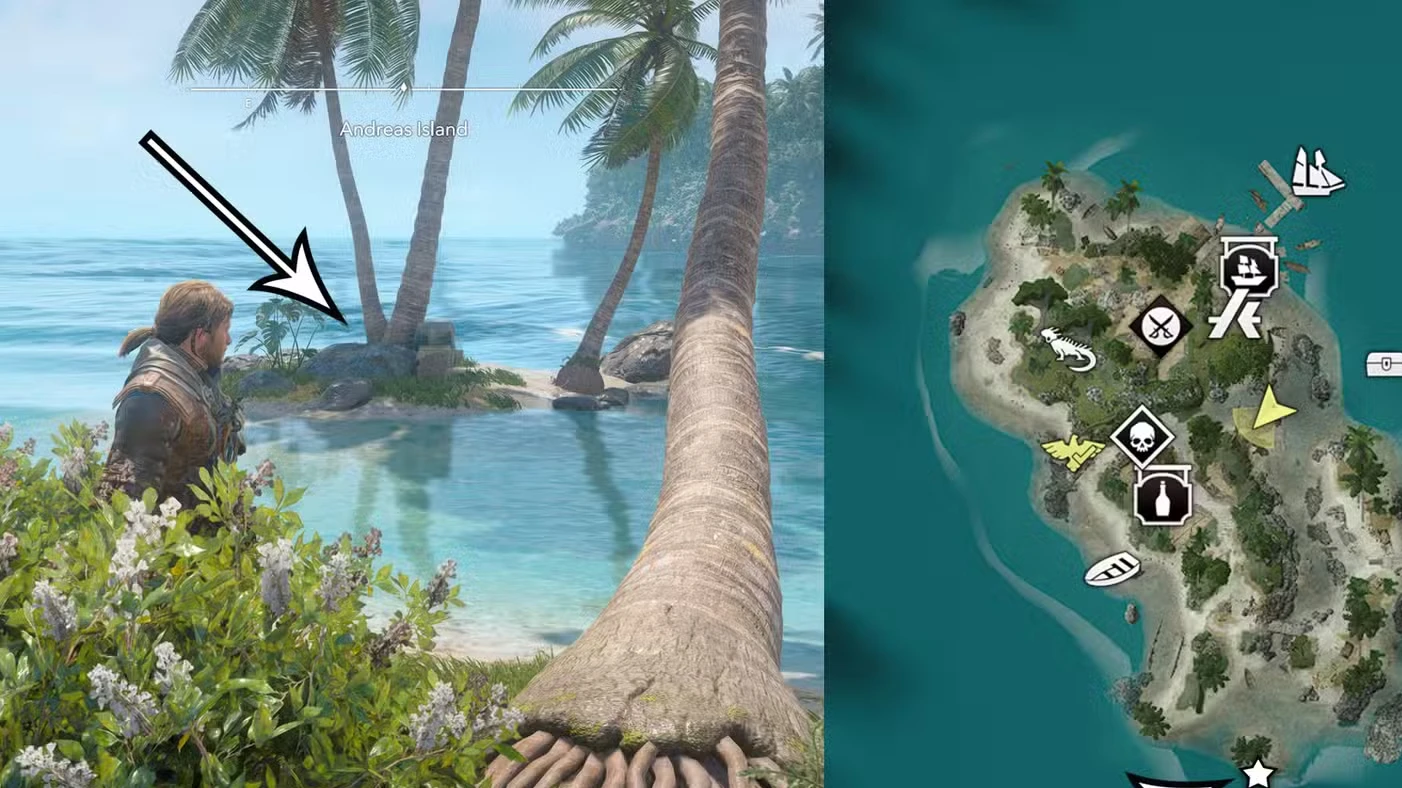Treasure maps and buried treasure locations in Assassin's Creed Black Flag Resynced