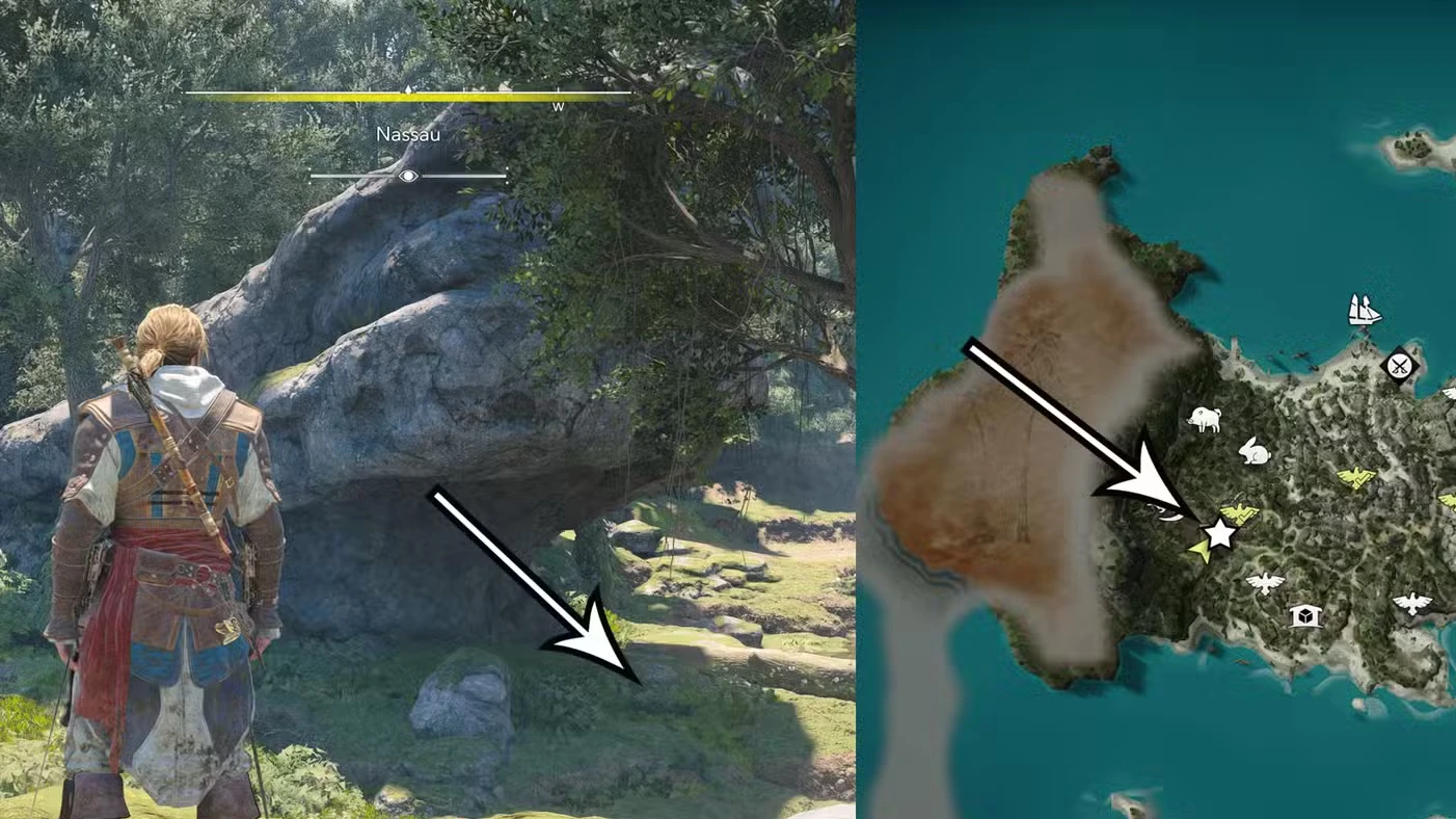 Treasure maps and buried treasure locations in Assassin's Creed Black Flag Resynced