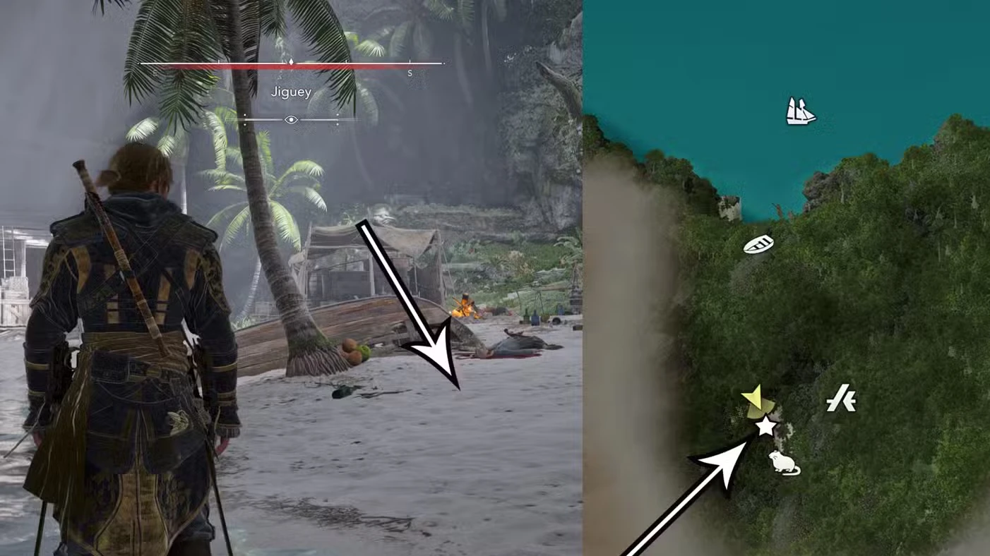 Treasure maps and buried treasure locations in Assassin's Creed Black Flag Resynced