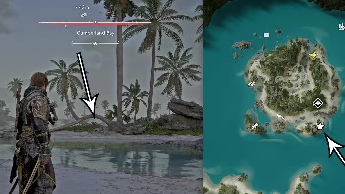 Treasure maps and buried treasure locations in Assassin's Creed Black Flag Resynced