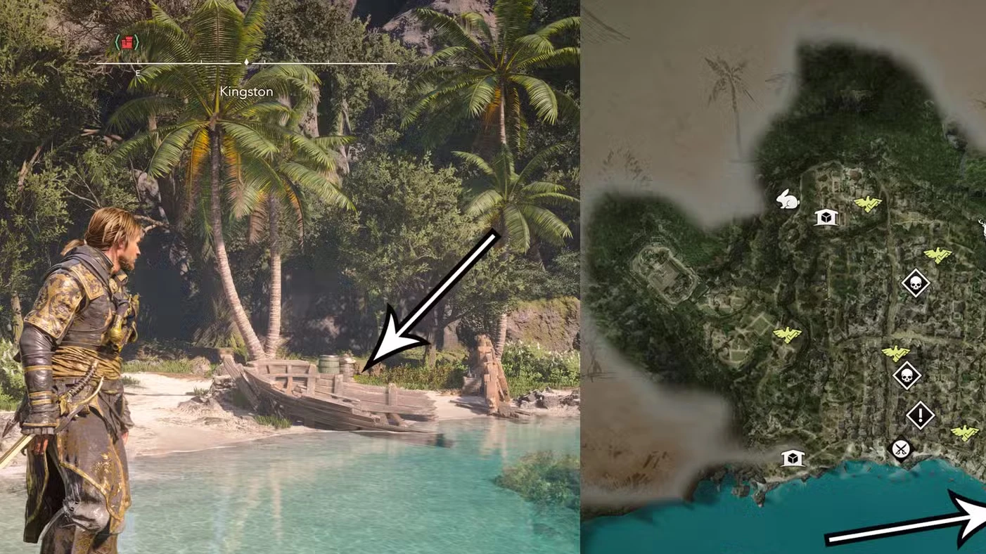 Treasure maps and buried treasure locations in Assassin's Creed Black Flag Resynced