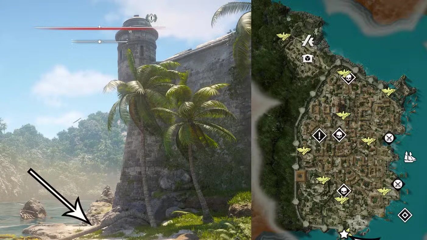 Treasure maps and buried treasure locations in Assassin's Creed Black Flag Resynced