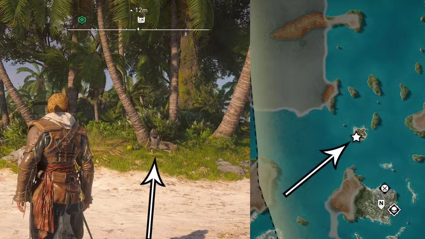 Treasure maps and buried treasure locations in Assassin's Creed Black Flag Resynced
