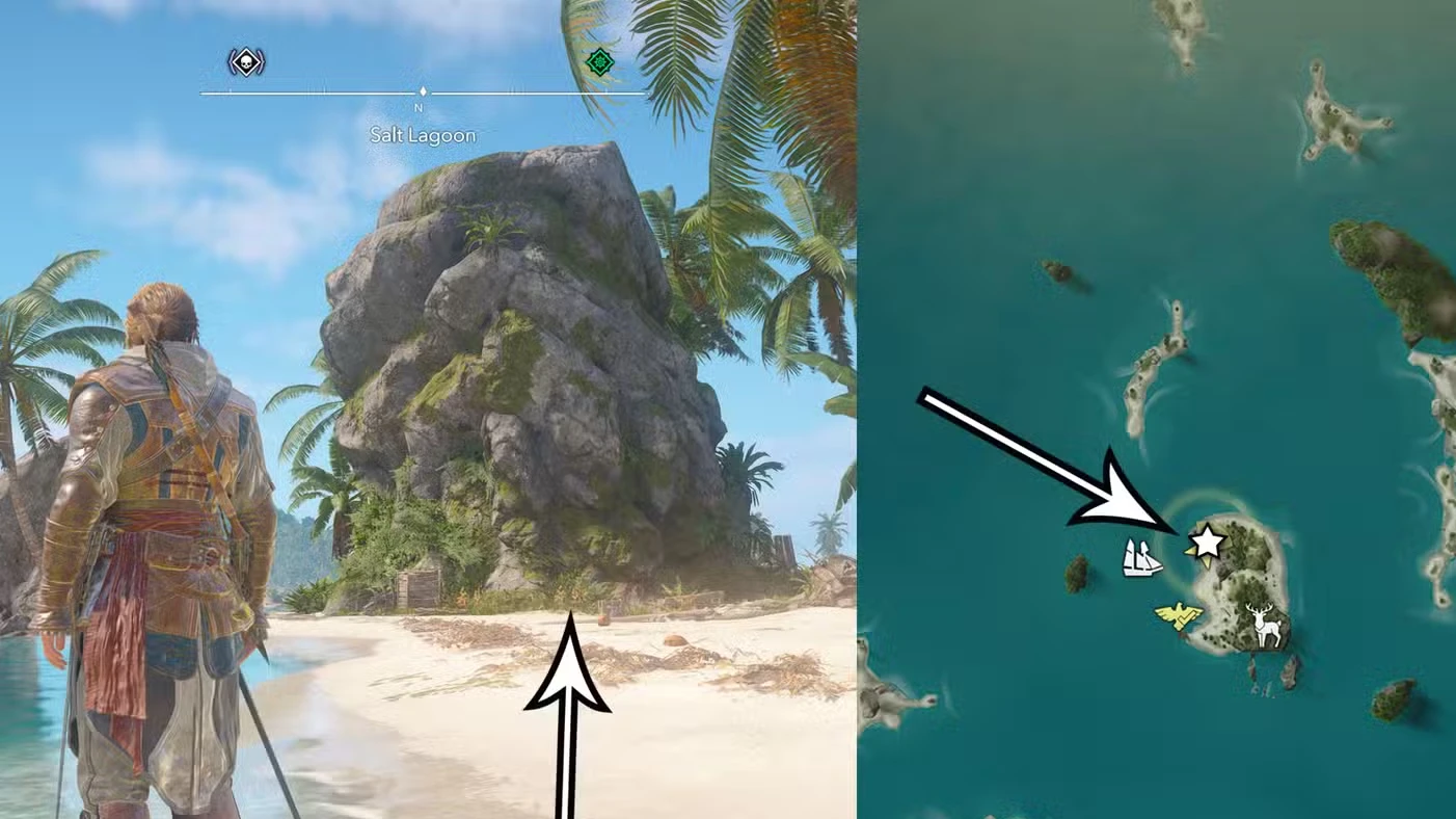 Treasure maps and buried treasure locations in Assassin's Creed Black Flag Resynced