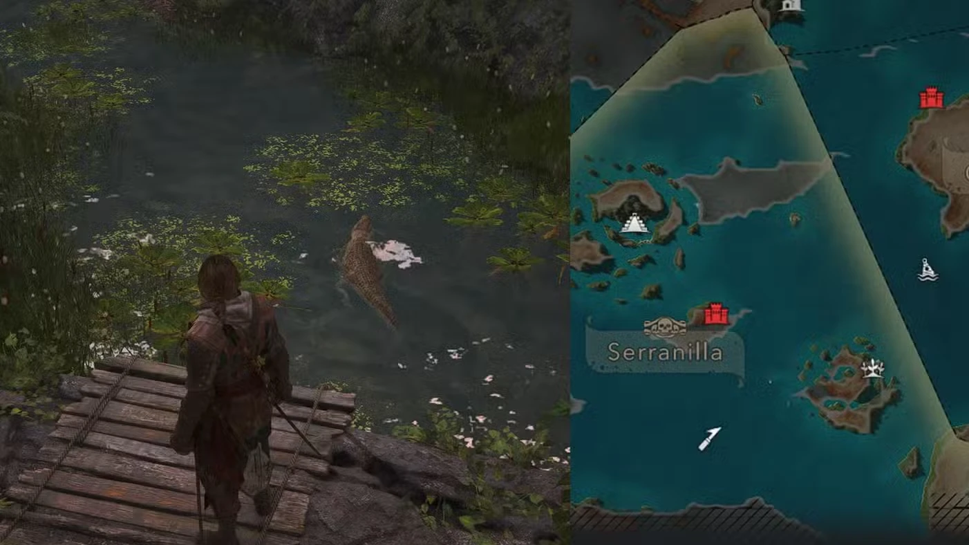Where to find crocodile leather in Assassin's Creed Black Flag Resynced