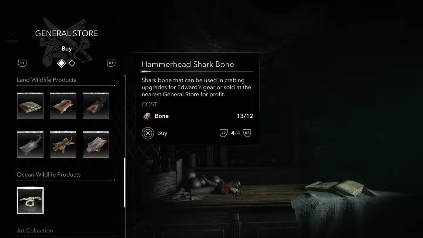 Where to find hammerhead shark bones in Assassin's Creed Black Flag Resynced